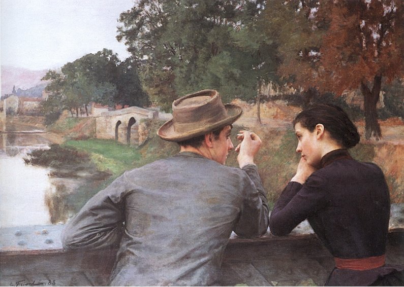 The Lovers (Autumn Evening) by Emile Friant